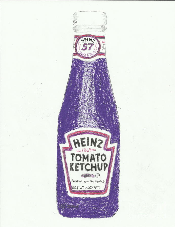 Purple Ketchup Drawing By Jasmine Norris Dixson Effy Moom Free Coloring Picture wallpaper give a chance to color on the wall without getting in trouble! Fill the walls of your home or office with stress-relieving [effymoom.blogspot.com]