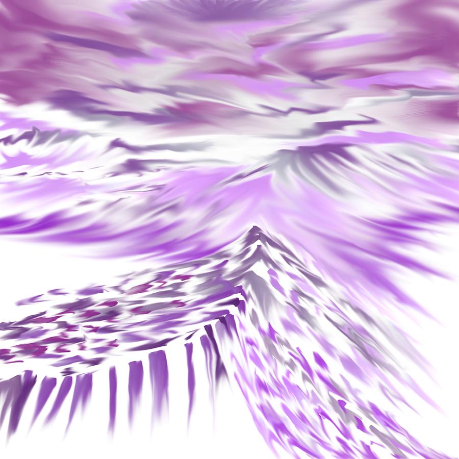 Purple Majesty Digital Art by Barbara Burns