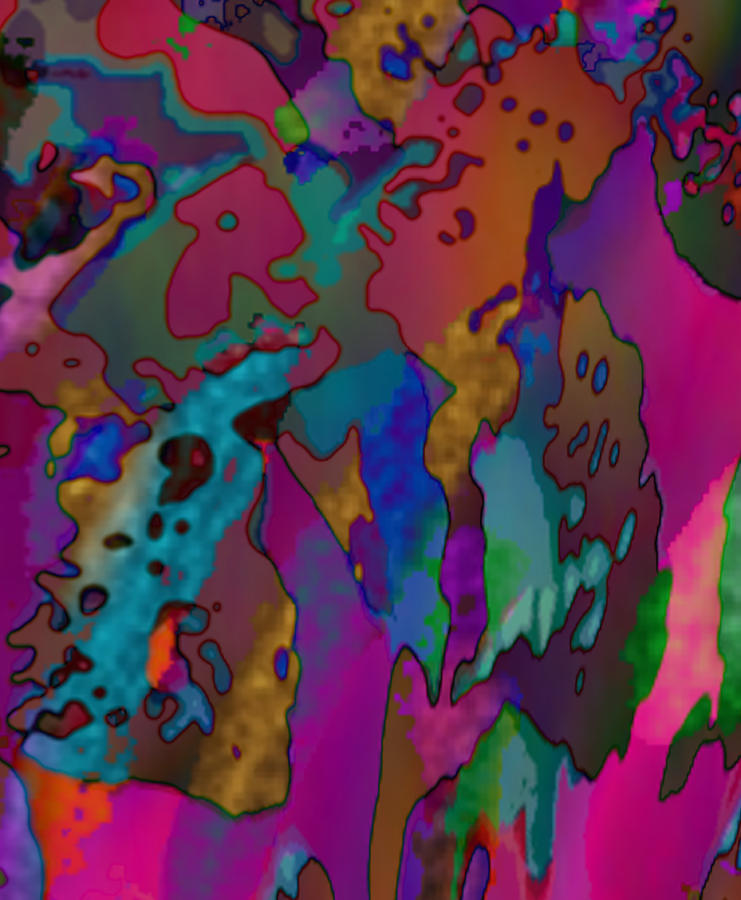 Purple Maze Digital Art by Kevin Caudill