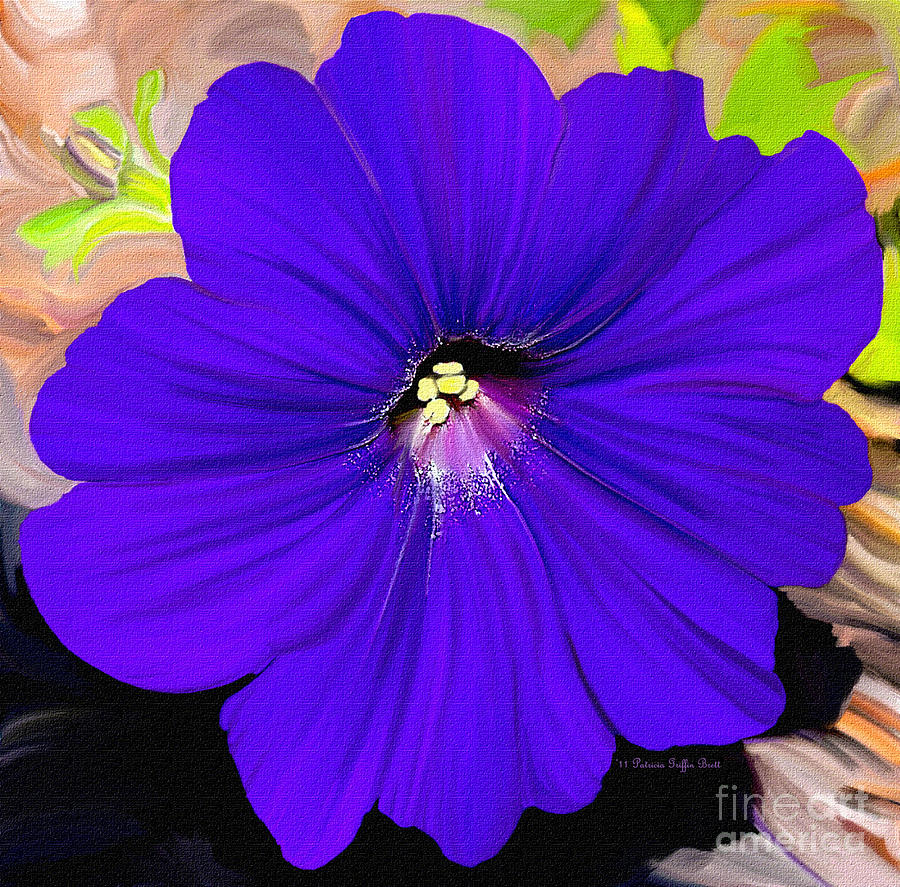 Purple Pansy Painting by Patricia Griffin Brett