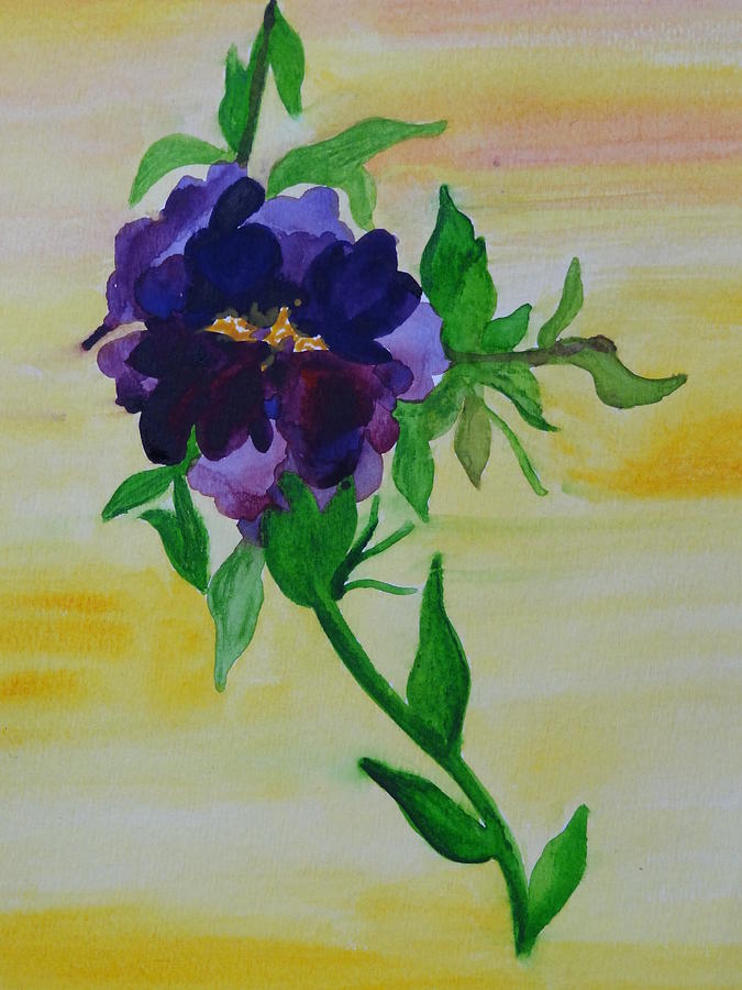 Flowers Still Life Painting - Purple Passion by Nancy Fillip