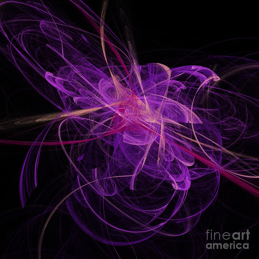 Purple Plumes Digital Art by Andee Design