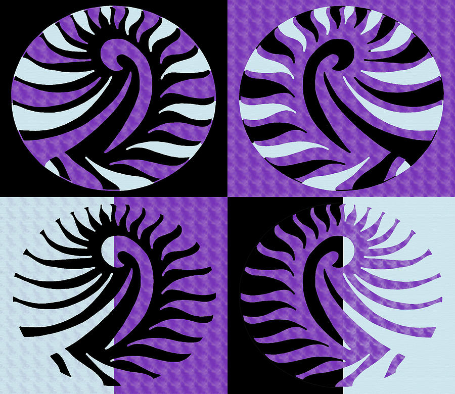 Purple pop art Digital Art by Sumit Mehndiratta