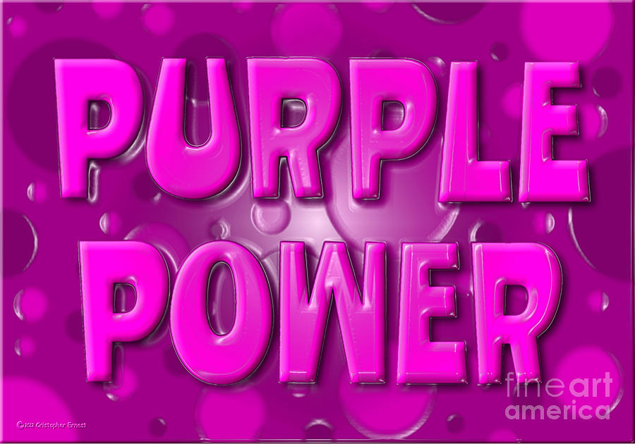 Purple Power Digital Art by Cristophers Dream Artistry