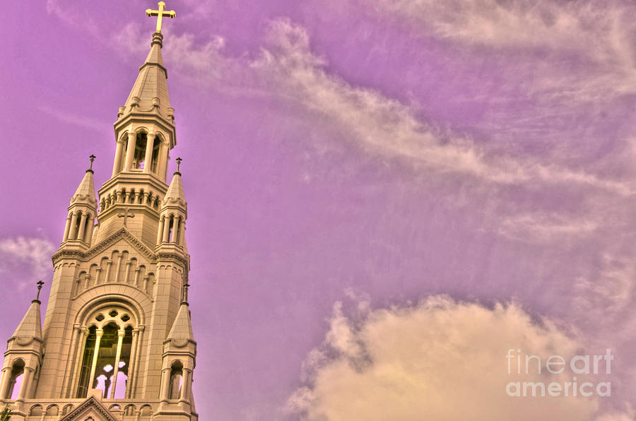 Church Photograph - Purple Prayer by Will Cardoso