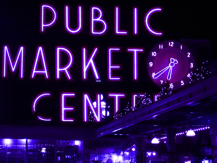 Purple Public Market Photograph by Kym Backland