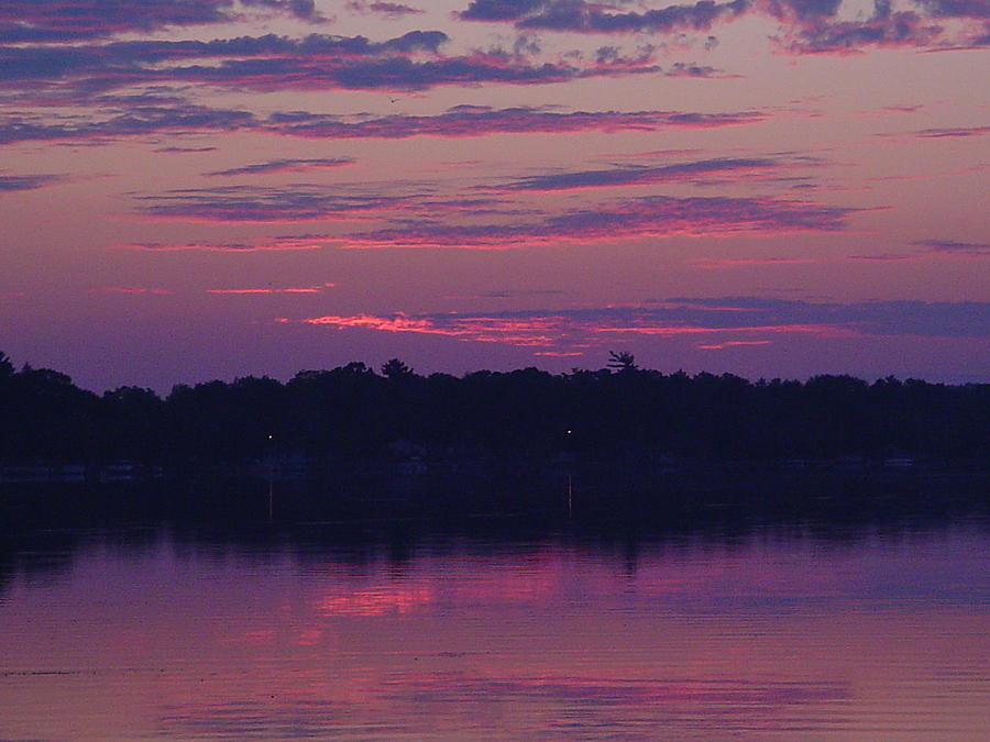Sunrise Photograph - Purple sunrise by Dennis Leatherman