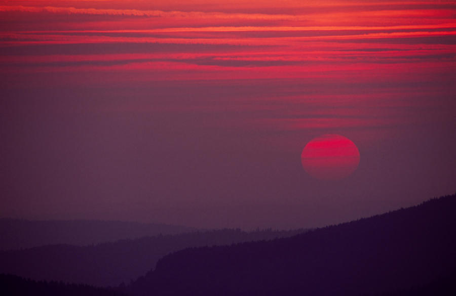 Sunset Photograph - Purple sunset by Patrick Kessler