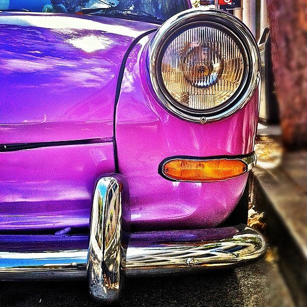 Car Photograph - Purple VW Bug by Julie Gebhardt Car Photograph - Purple VW Bug by Julie Gebhardt