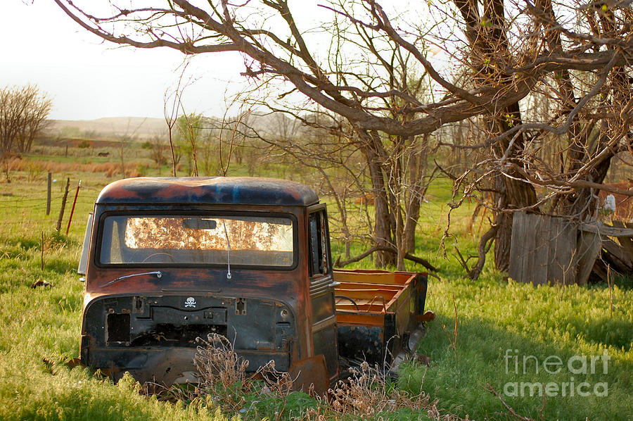 Truck Photograph - Put out to Pasture2 by Anjanette Douglas
