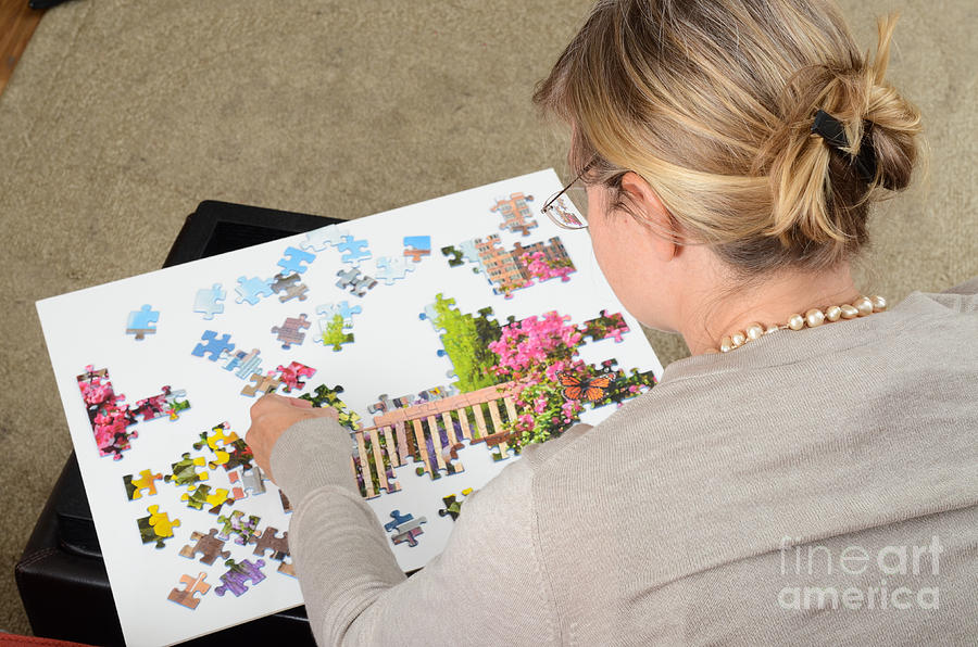 Puzzle Therapy Photograph by Photo Researchers, Inc.
