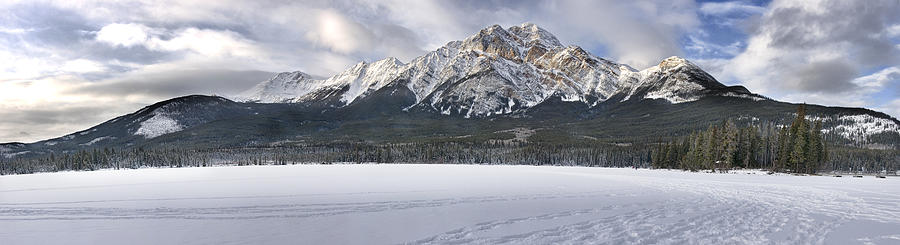 Pyramid Mountain in Jasper National Park Photograph by Randall Nyhof