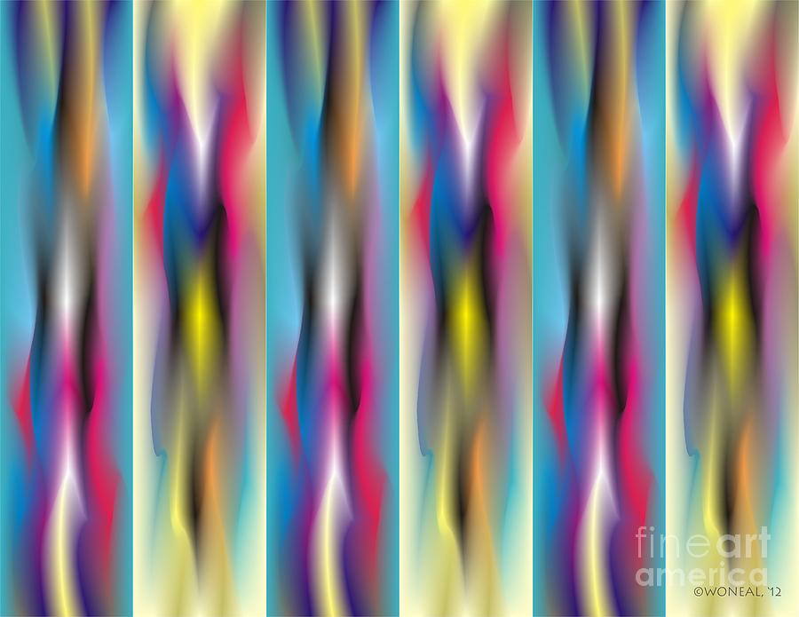 Pattern Digital Art - Quantum Medley 1 by Walter Neal