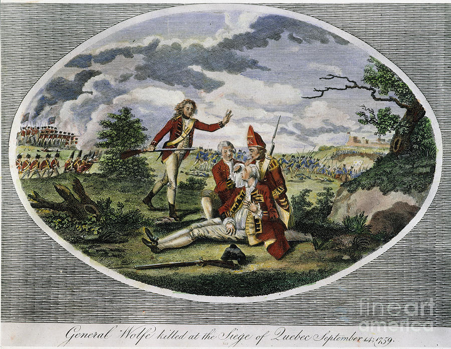 Quebec: Wolfes Death Photograph by Granger