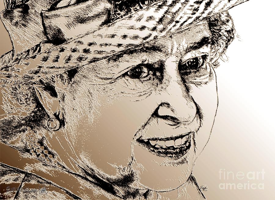Queen Elizabeth II in 2012 Digital Art by J McCombie