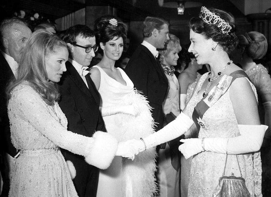 Queen Elizabeth II Shakes Hands Wursula Photograph by Everett - Fine ...