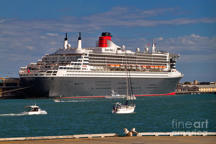 Queen Mary 2 Photograph by Louise Heusinkveld