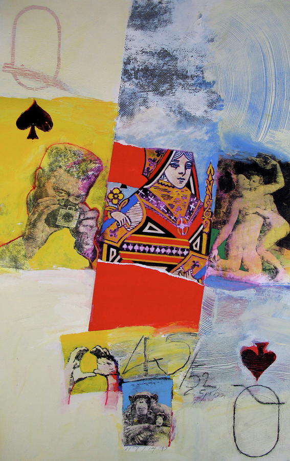 Queen of Spades 45-52 Mixed Media by Cliff Spohn