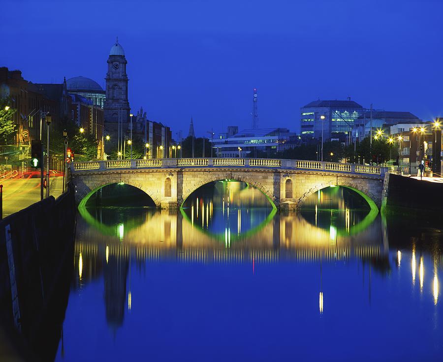 Queens Street Bridge, River Liffey Photograph by The Irish Image Collection 