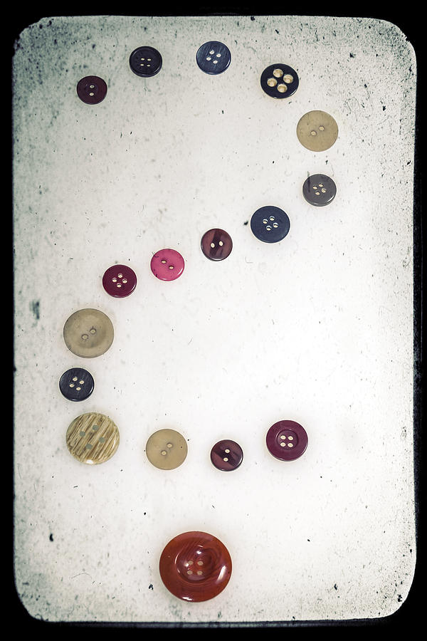 Button Photograph - Question Mark by Joana Kruse
