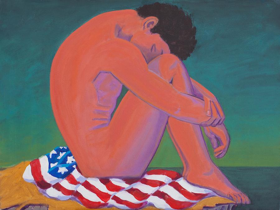 Old Glory Painting - Questioning Patriotism by Frank Strasser