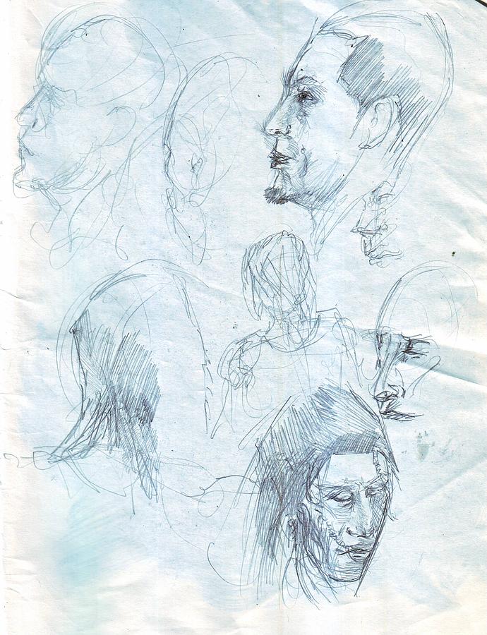 Quick sketches Drawing by Kevin Russell - Fine Art America