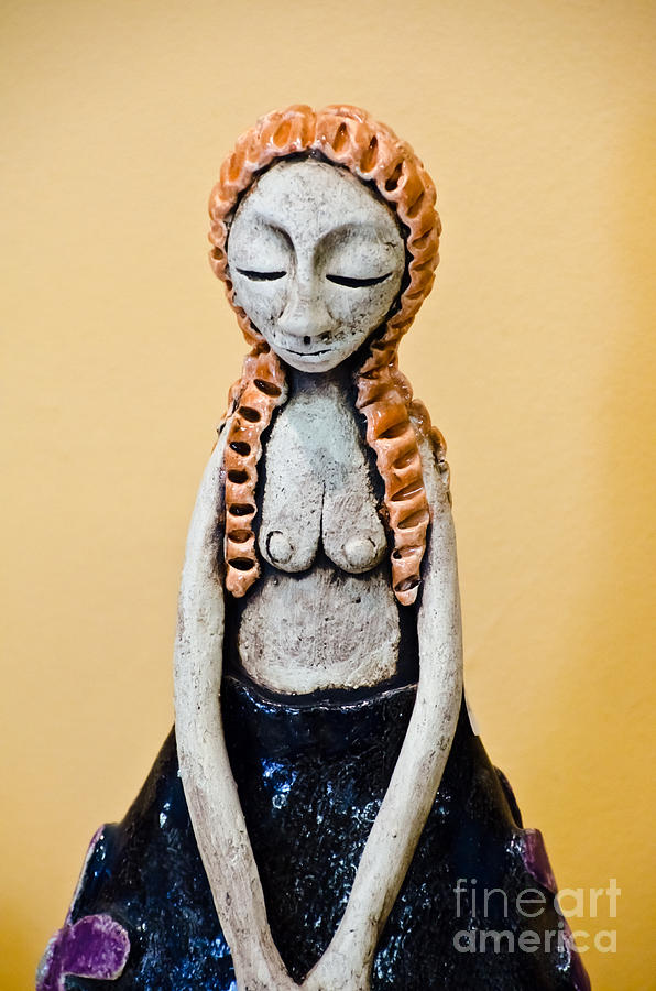 Quiet Lady made of Clay Photograph by Yurix Sardinelly