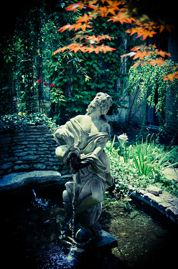 Fountain Photograph - Quiet Place by Off The Beaten Path Photography - Andrew Alexander