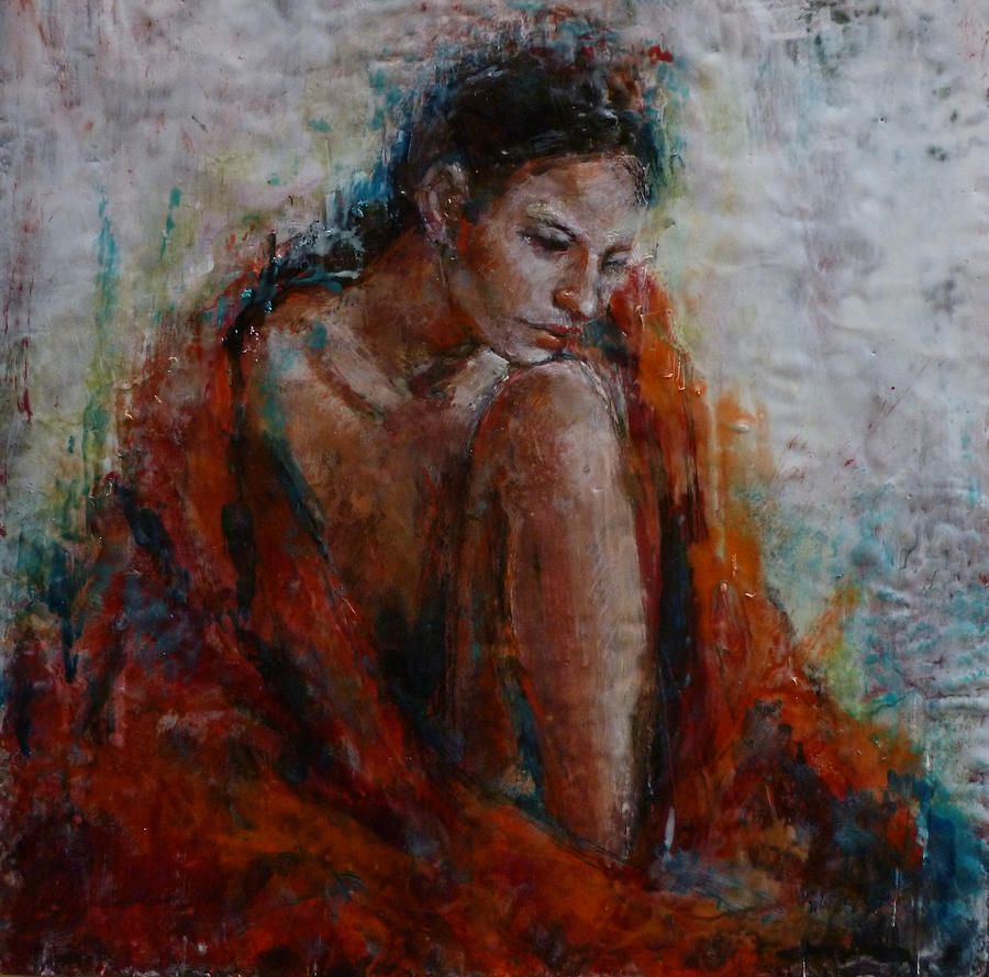 Semi-nude Painting - Quiet Time by Ezshwan Winding