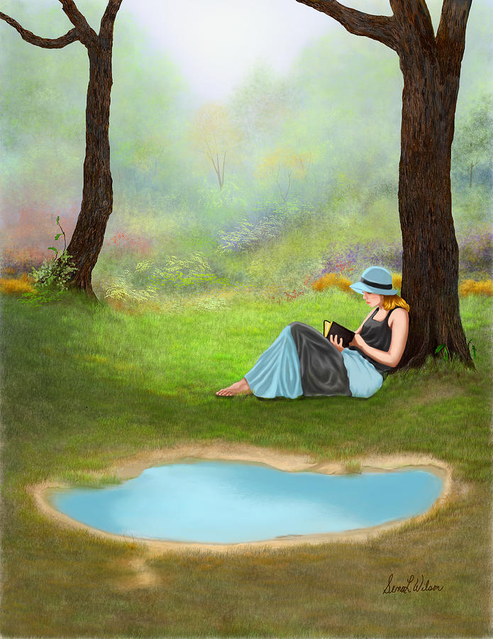 Quiet Time Painting by Sena Wilson