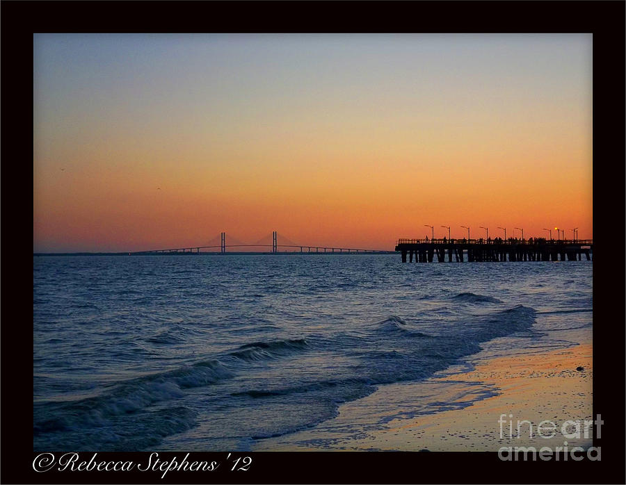 Sunset Photograph - Quiet Walk  by Rebecca Stephens