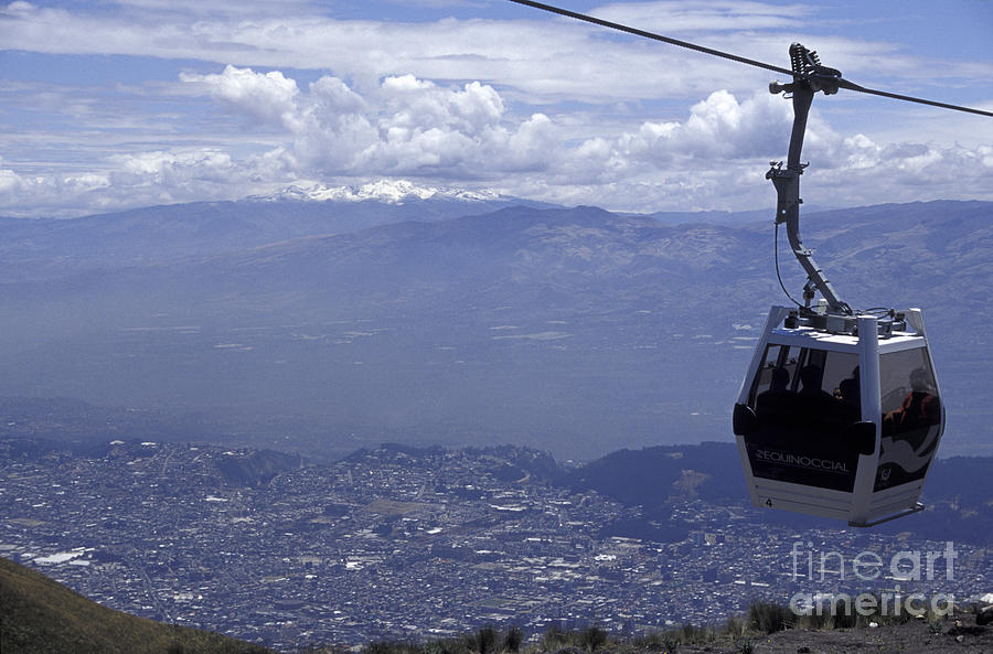 QUITO AERIAL TRAM South America Photograph by John  Mitchell
