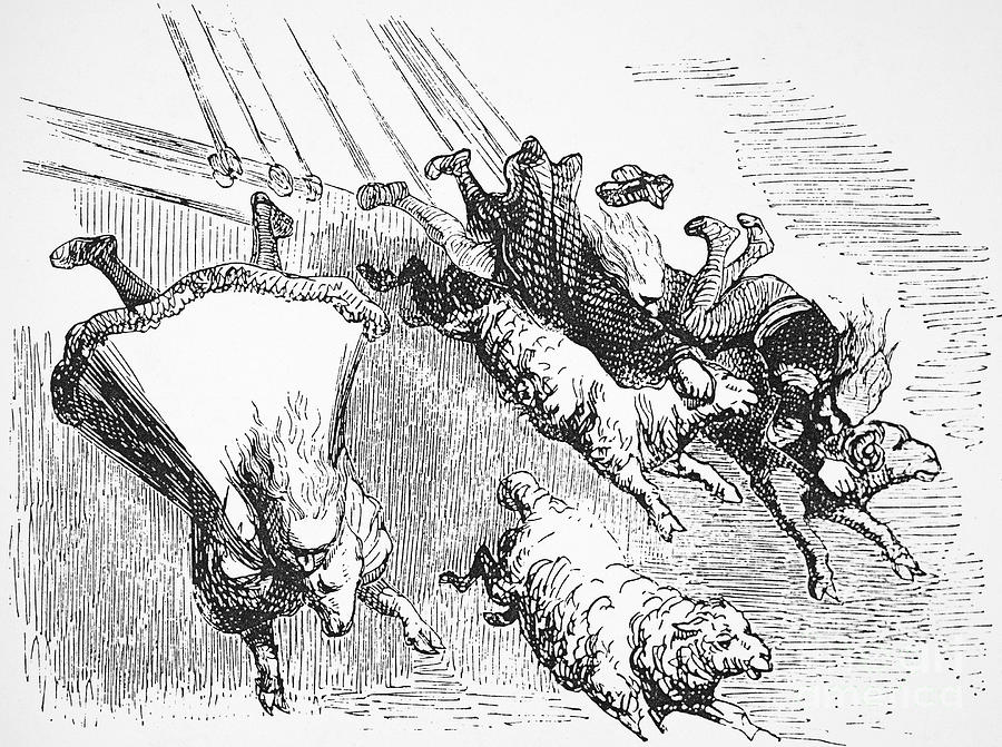 Pantagruel #5 Drawing by Gustave Dore Pantagruel #5 Drawing by Gustave Dore
