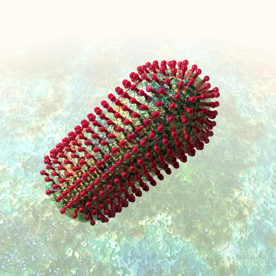 Rabies Virus 2 Digital Art by Russell Kightley