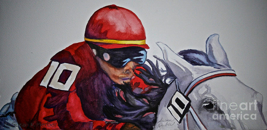 Race On Painting by Susan Herber