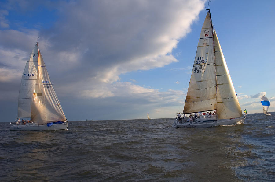Racing in Annapolis Photograph by Gregory Blank