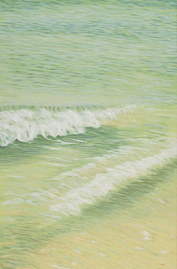 Landscape Painting - Racing to Shore by Teresa Moran