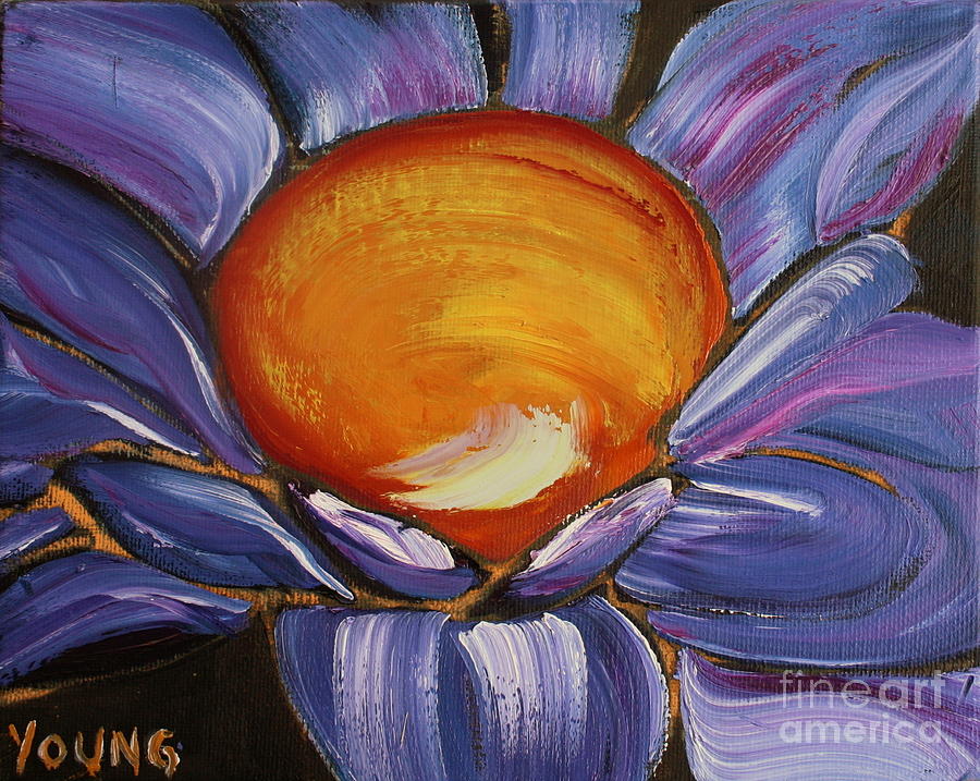 Lotus Painting - Radhas Lotus by Ellen Young 