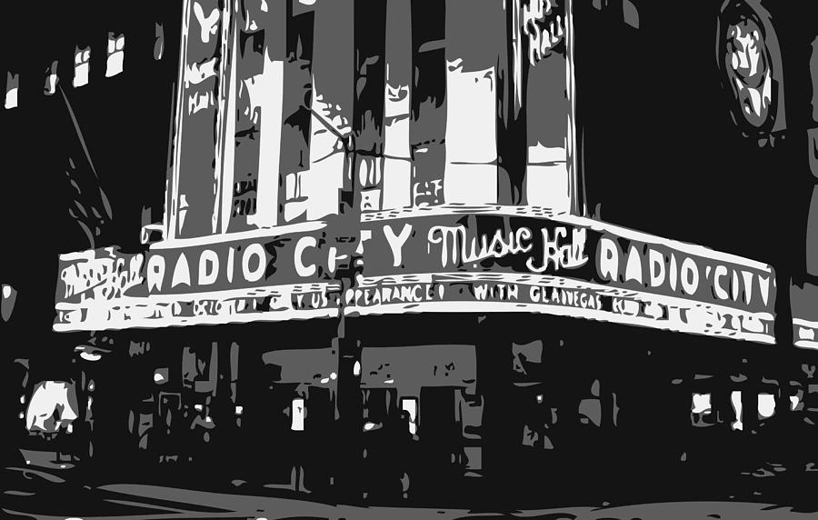 Radio City BW3 Photograph by Scott Kelley