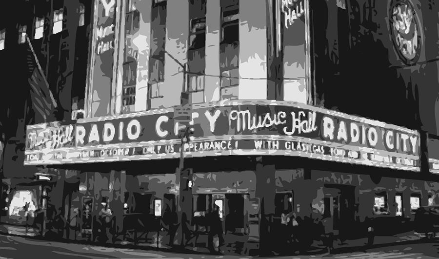 Radio City Music Hall BW6 Photograph by Scott Kelley