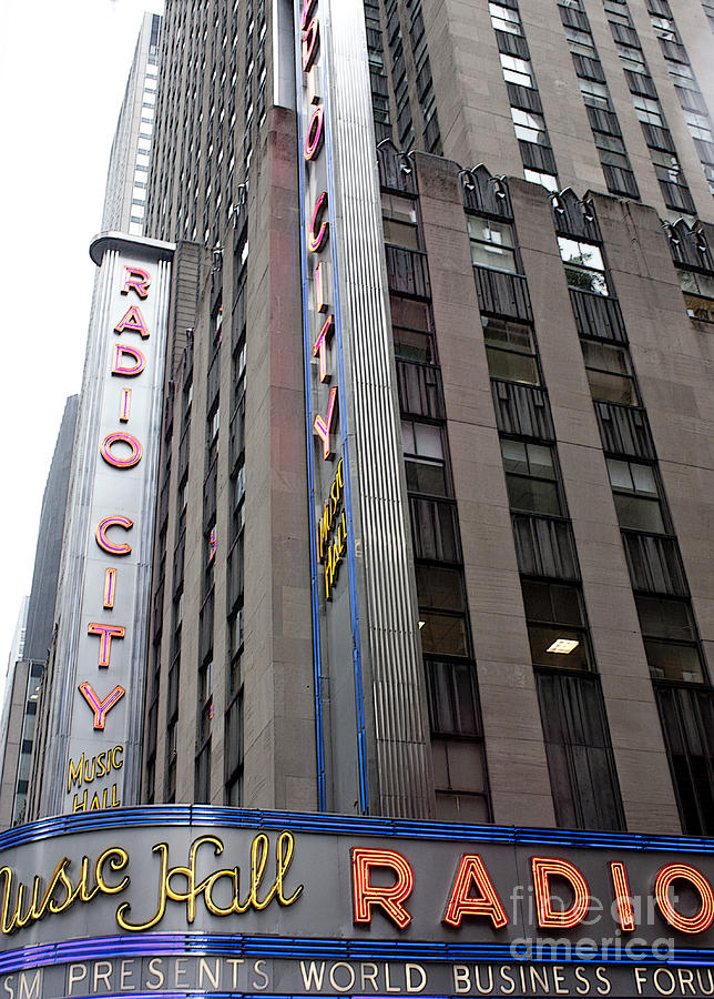 New York Photograph - Radio City Music Hall by David Bearden