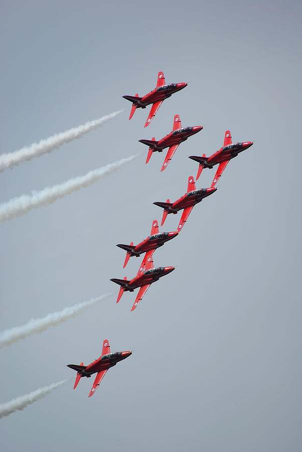 RAF Red Arrows Photograph by Tim Beach