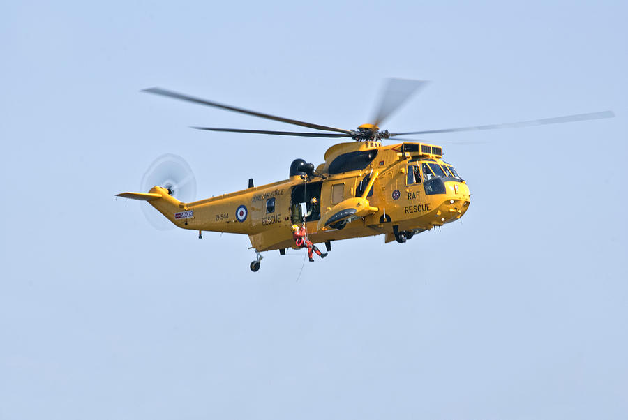 RAF Sea King Search and Rescue Helicopter 1 Photograph by Steve Purnell
