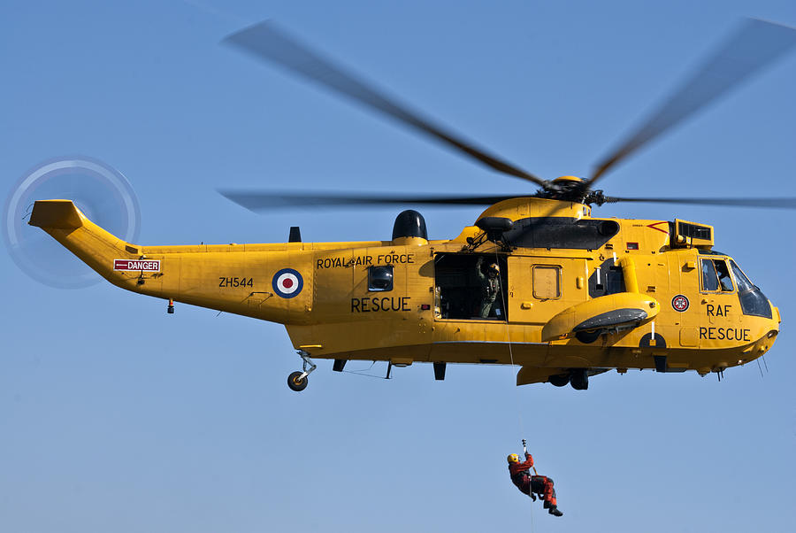 Raf Sea King Search And Rescue Helicopter 2 by Steve Purnell