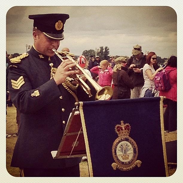 Music Photograph - RAF Trumpeteer by Rillaith