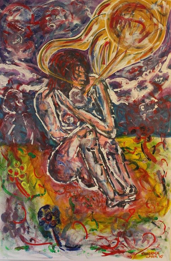 Nude Painting - Rage Against Abortion by Shadrach Ensor
