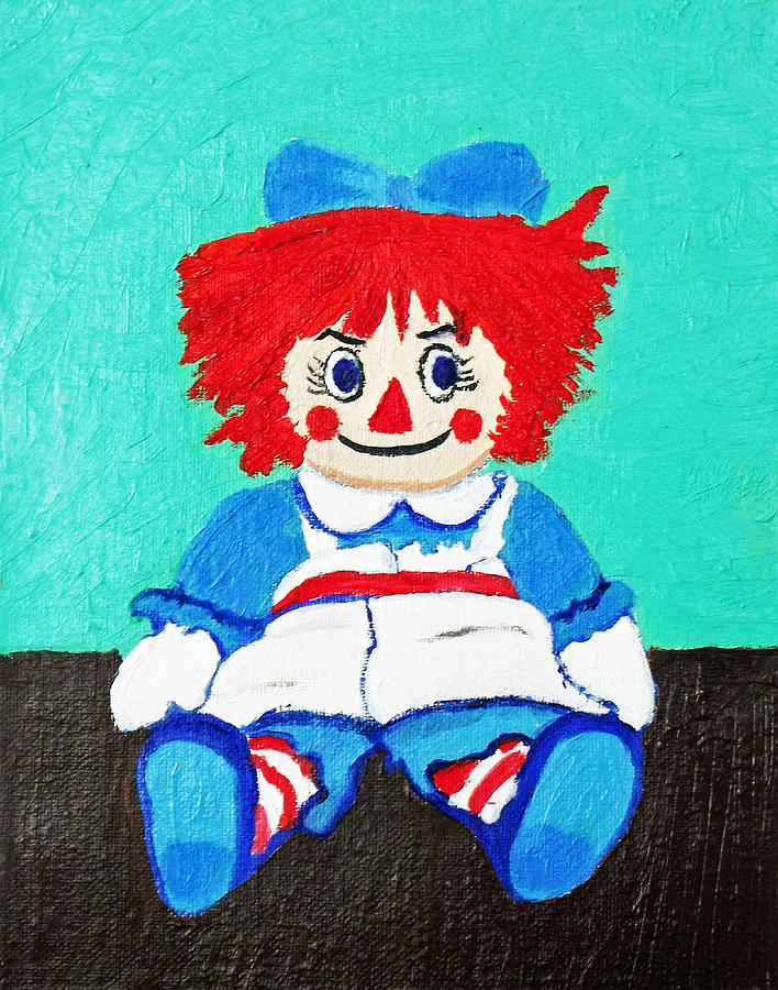 Raggedy Ann with an Attitude Painting by Margaret Harmon