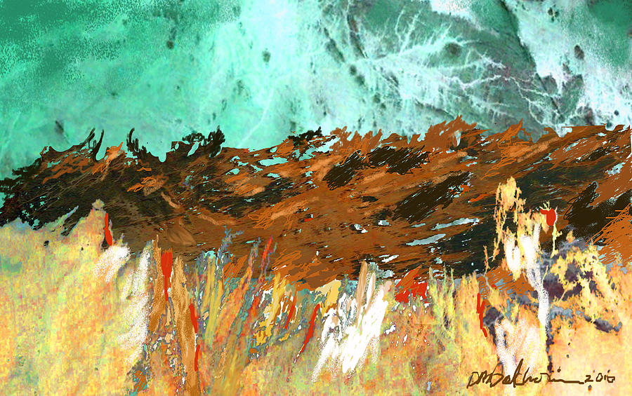 Surrealism Painting - Raging River by Patrice Baldwin