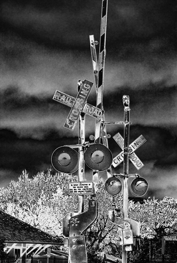 Rail Road Crossing Signs  Photograph by Linda Phelps