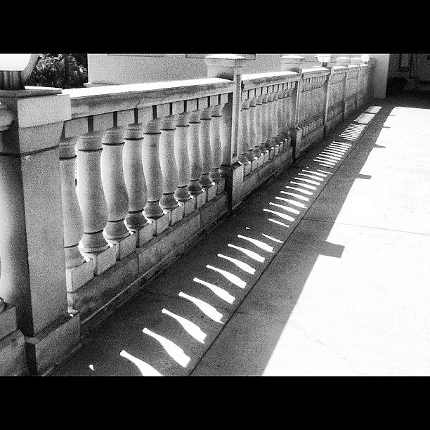 Repetition Photograph - #railing #patio #waileashoppingcenter by Brookiee 
